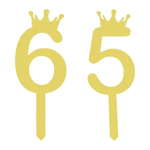 تاپر کیک هانستو مدل عدد 65 کد TPN65 مجموعه 2 عددی