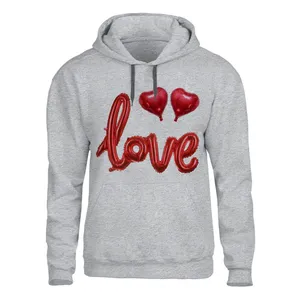 هودی مردانه مدل LOVE  کد 89 رنگ طوسی