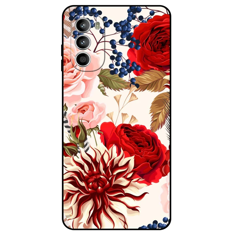 کاور مگافون طرح گل مدل 7350 مناسب برای گوشی موبایل موتورولا Moto G52      