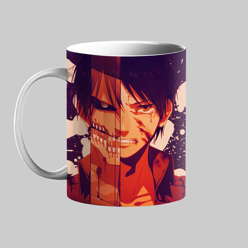 ماگ طرح انیمه Attack on Titan کدCH 02