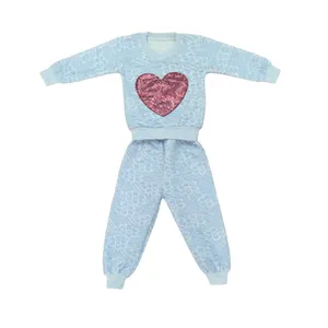 ست سویشرت و شلوار دخترانه مدل 0090