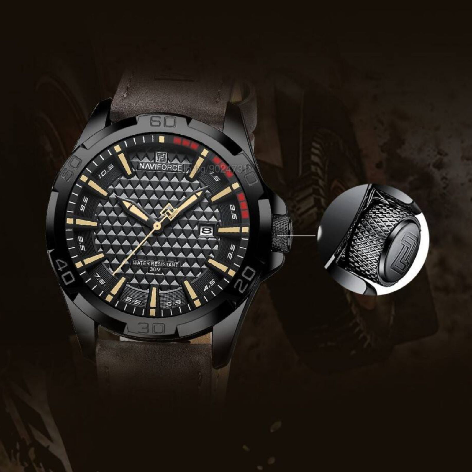 ساعت مچی عقربه‌ای مردانه نیوی فورس مدل تقویمدار بند جیر  -  - 7