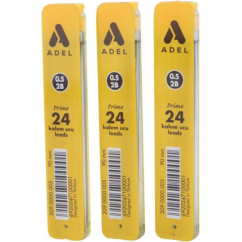 نوک مداد نوکی 0.5 میلی متری ادل مدل ترک بسته 3 عددی