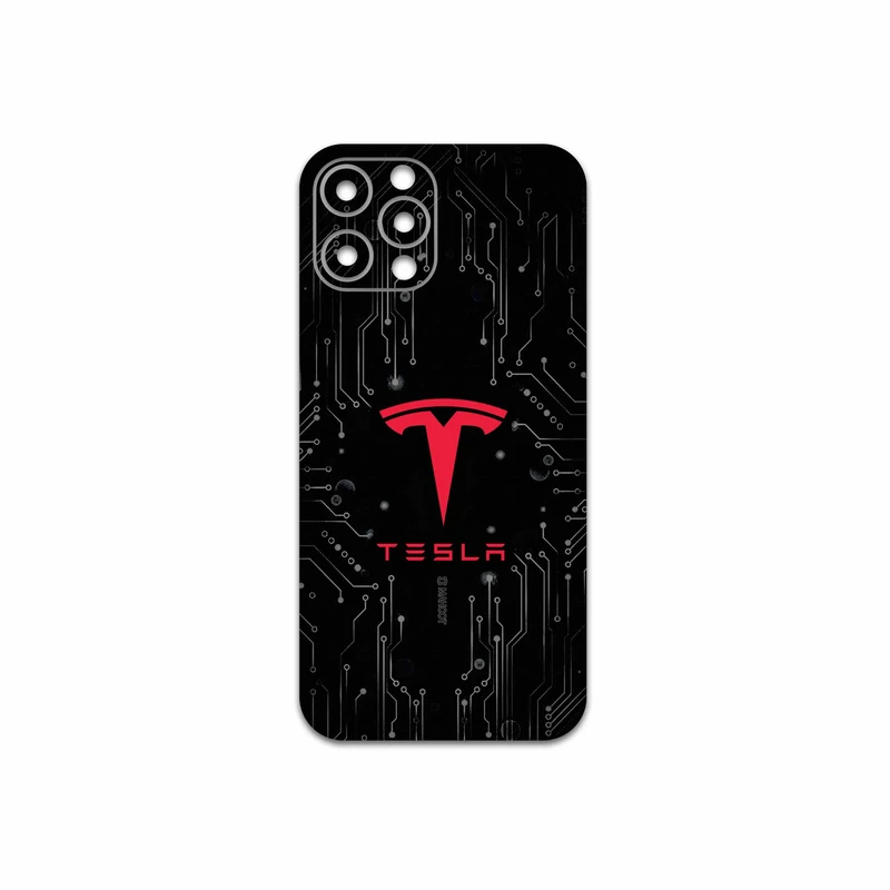 برچسب پوششی ماهوت مدل TESLA مناسب برای گوشی موبایل اپل iPhone 12 Pro Max