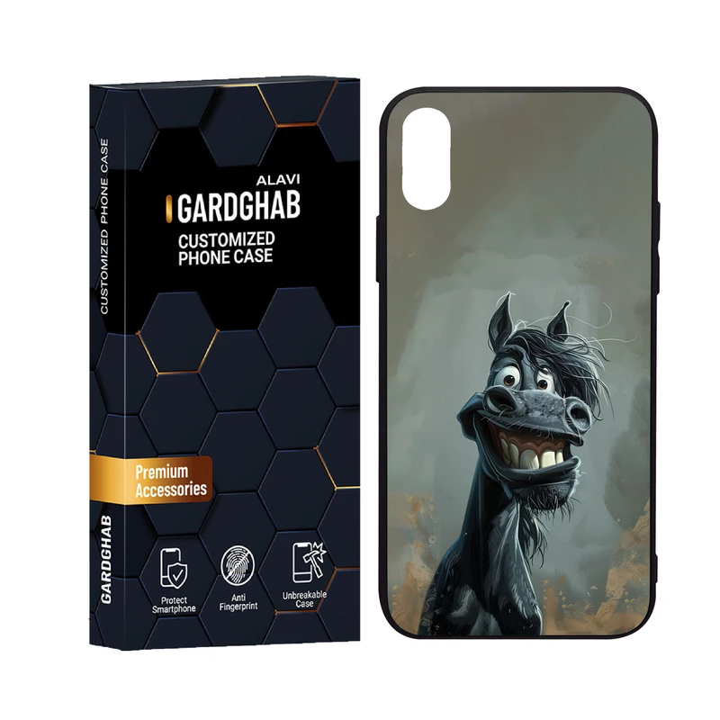 کاور گارد قاب علوی مدل دورژله کارتنی و انیمه  مناسب برای گوشی موبایل اپل iPhone X / XS