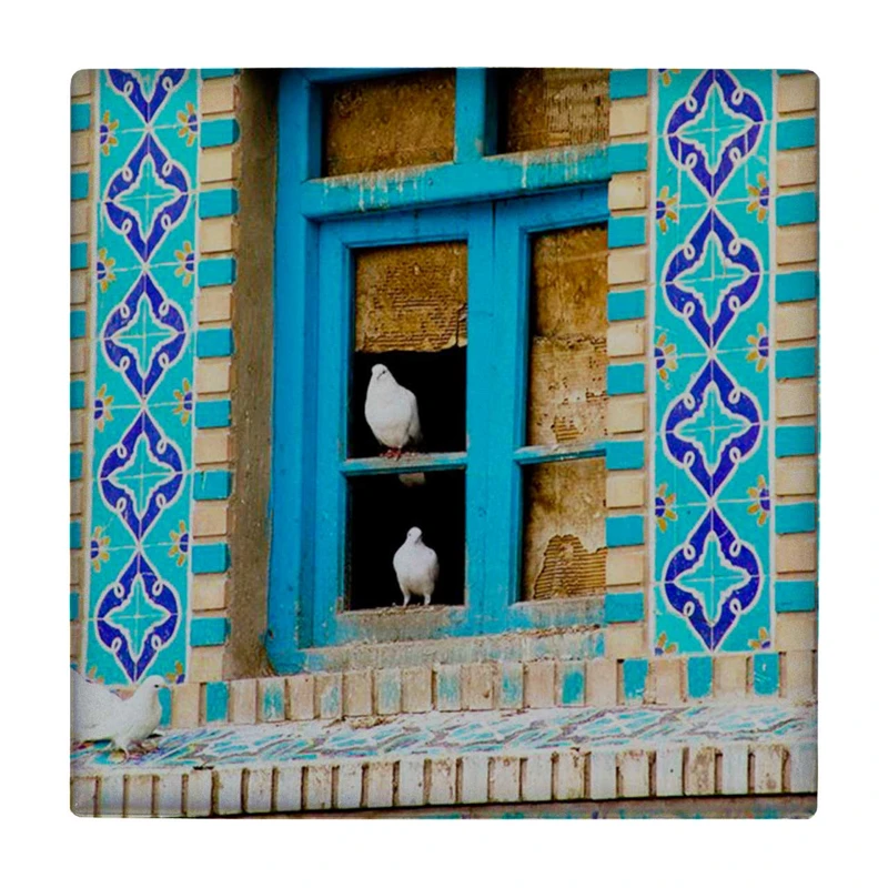 زیر لیوانی طرح کبوترها کد    3401578_853