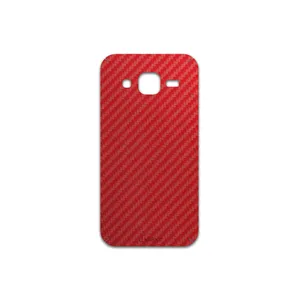 MAHOOT Red-Fiber Cover Sticker for Samsung Galaxy Core Prime