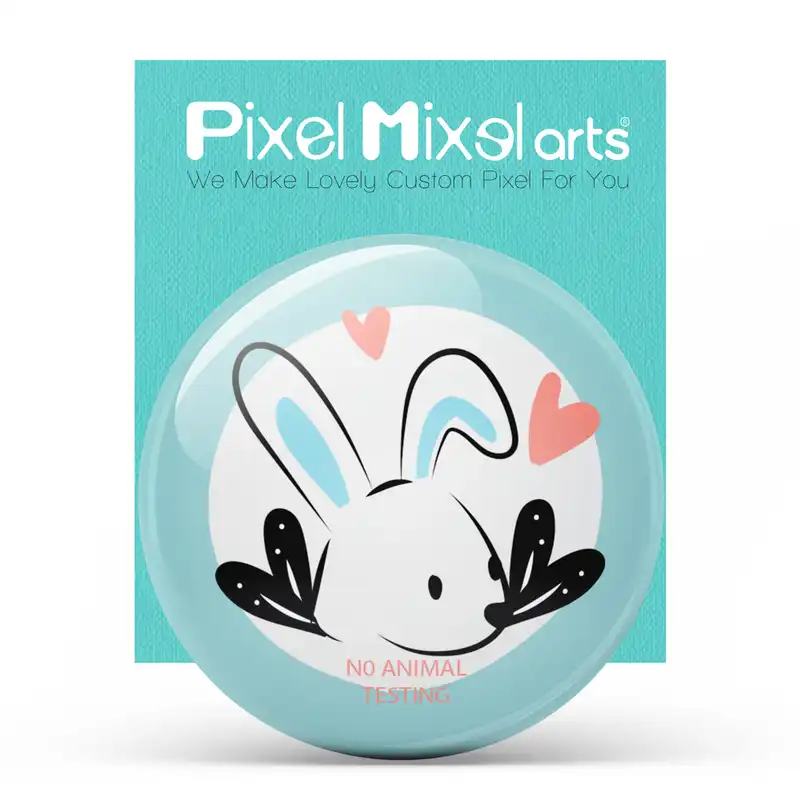 آینه جیبی پیکسل میکسل طرح حمایت از حیوانات مدل 50PM-ACAP002