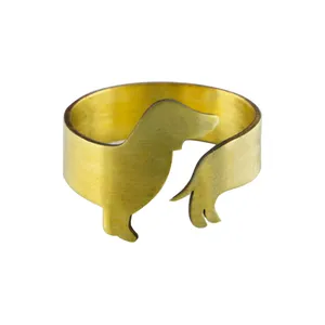 انگشتر نقره زنانه دلی جم طرح سگ  کد D 550