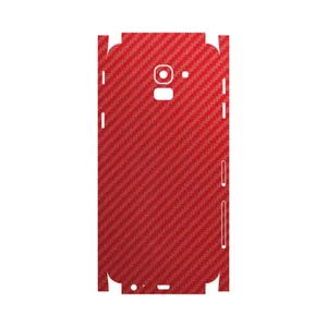 MAHOOT Red-Fiber-FullSkin Cover Sticker for Samsung Galaxy J6