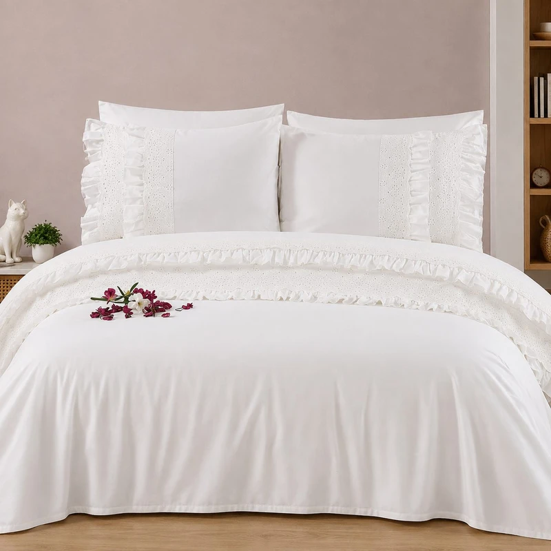 سرویس ملحفه 2 نفره 6 تکه مدل Capital Home Nev.Tak Maria C.K