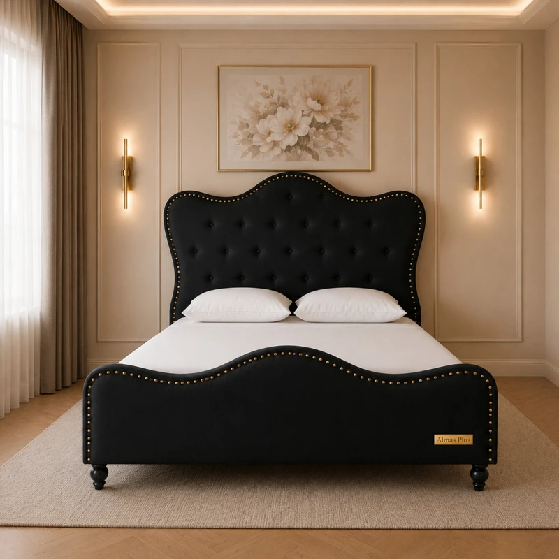 تخت خواب دونفره مدل المیرا سایز 160×200 سانتی متر