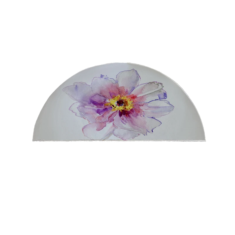 پادری مدل نیم دایره طرح گل  کد 5150 سایز 90×45 سانتی متر 