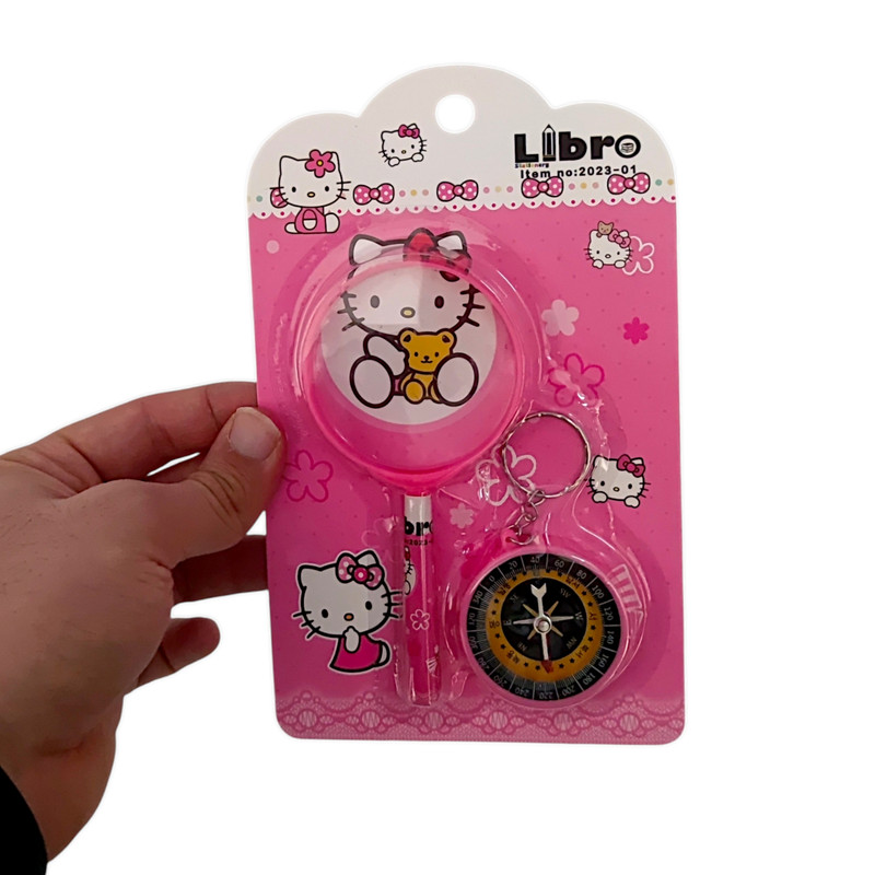 ذره بین مدل کیتی به همراه قطب نما