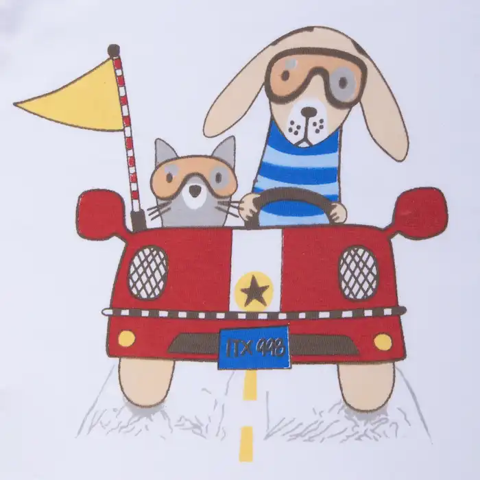 ست 3 تکه لباس پسرانه فیورلا مدل ماشین