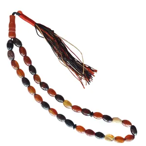 تسبیح مدل عقیق هلی سلیمانی تراش 