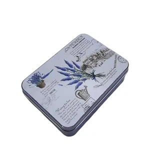 جعبه هدیه مدل قوطی فلزی طرح lavender کد 369 