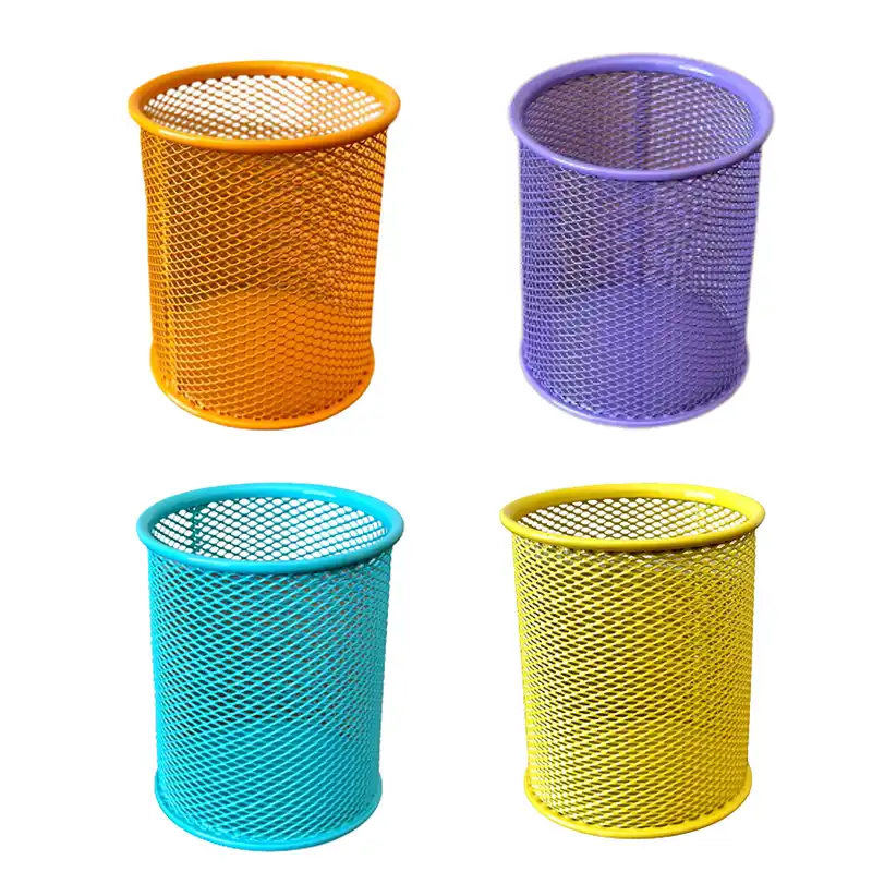 جامدادی رومیزی مدل فلزی توری بسته 6 عددی