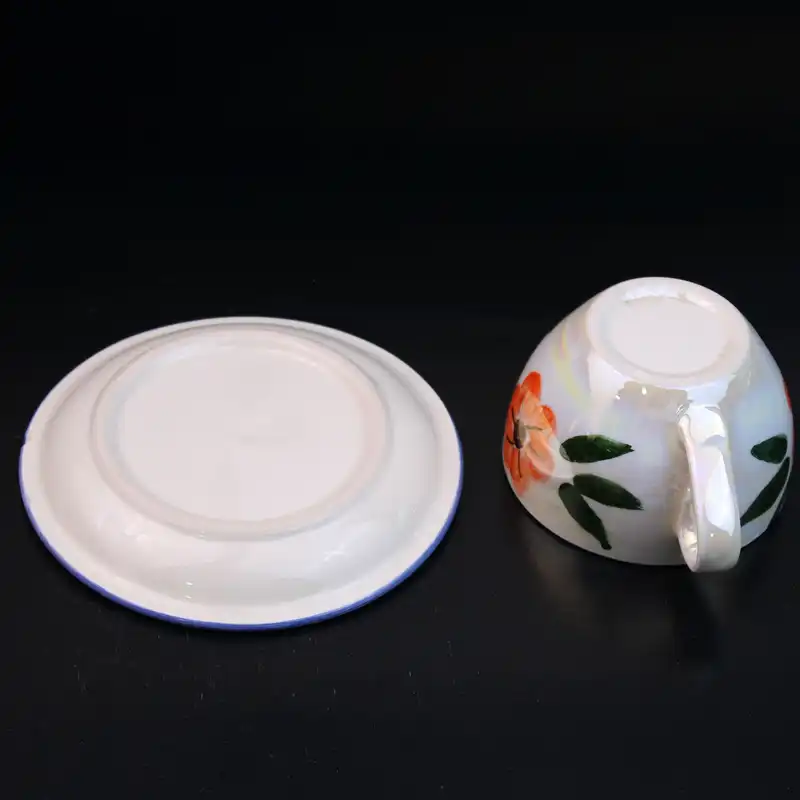 ست فنجان و نعلبکی سرامیکی مدل لاستر