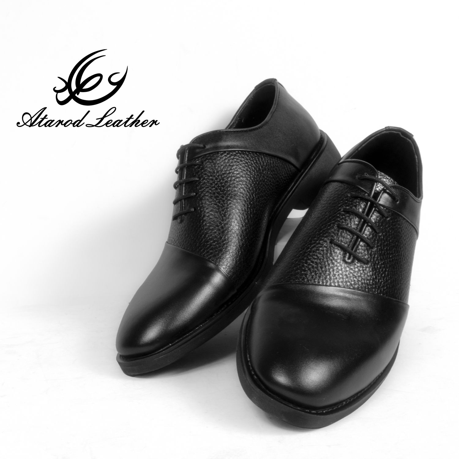 کفش مردانه چرم عطارد مدل چرم طبیعی کد SH134 -  - 4