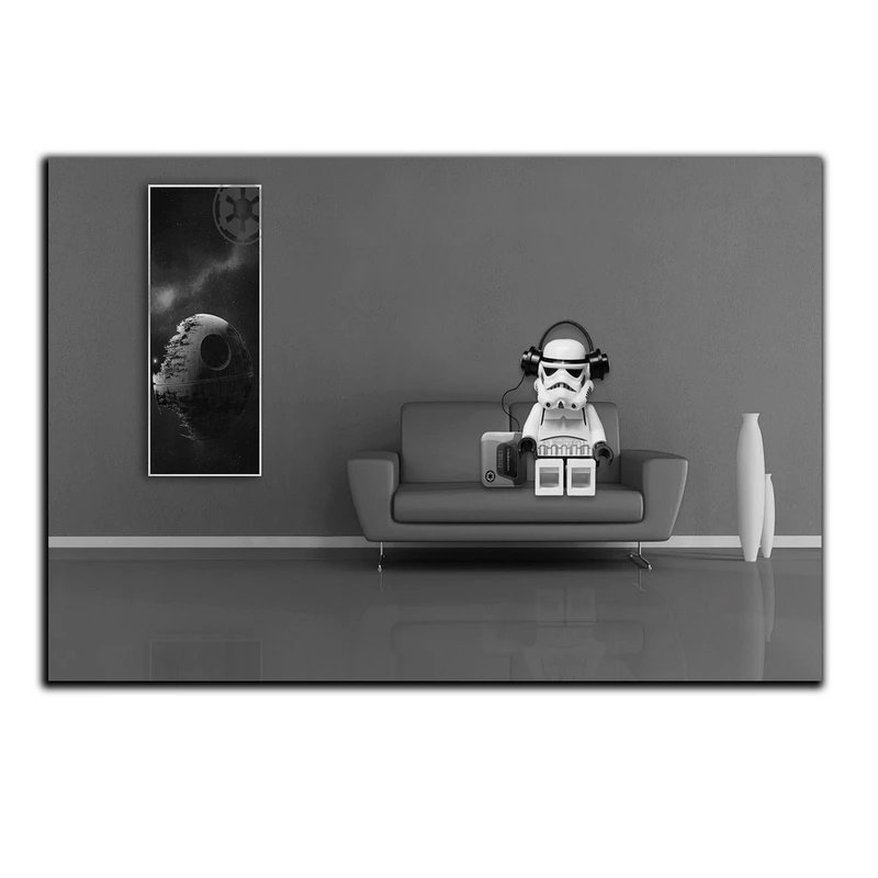 تابلو شاسی بکلیت طرح انیمیشن سیاه و سفید مدل SH-S5198