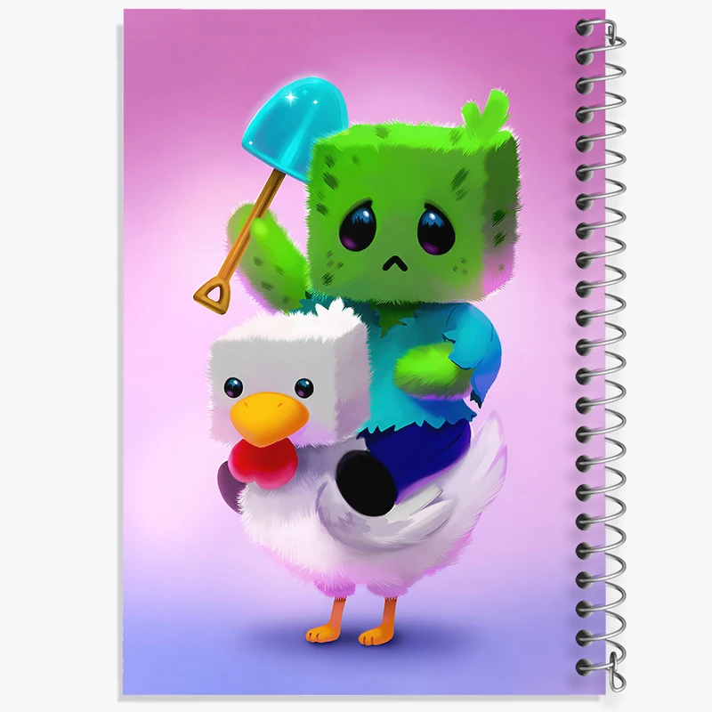 دفتر نقاشی 50 برگ خندالو طرح ماینکرافت (Minecraft) کد N5986