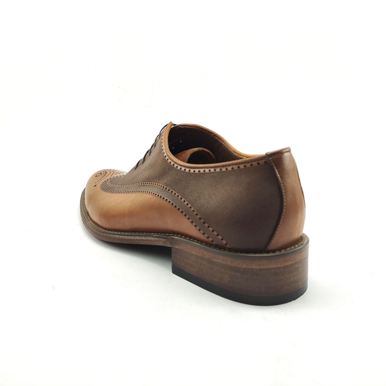 کفش مردانه کرمانی مدل تمام چرم طبیعی دستدوز کد 1037 رنگ عسلی -  - 3