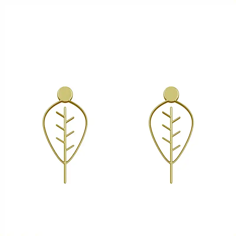 گوشواره طلا 18 عیار زنانه مدوپد مدل درخت کد GA1-15857