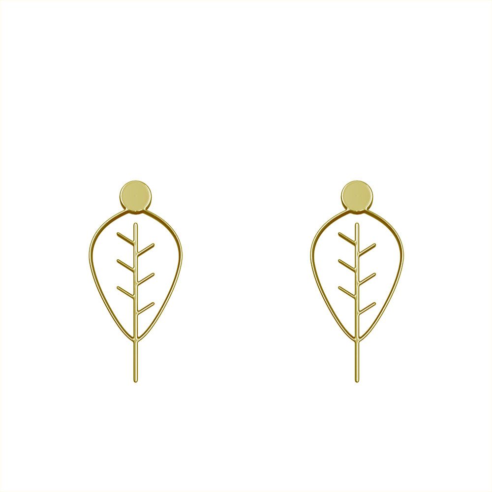 گوشواره طلا 18 عیار زنانه مدوپد مدل درخت کد GA1-15857 - - 2