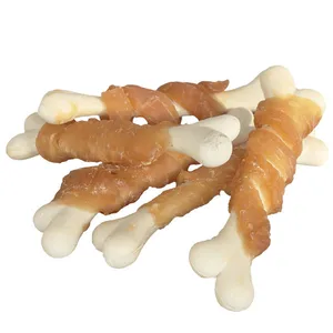 غذای تشویقی سگ مدل chicken calcium bone وزن 40 گرم