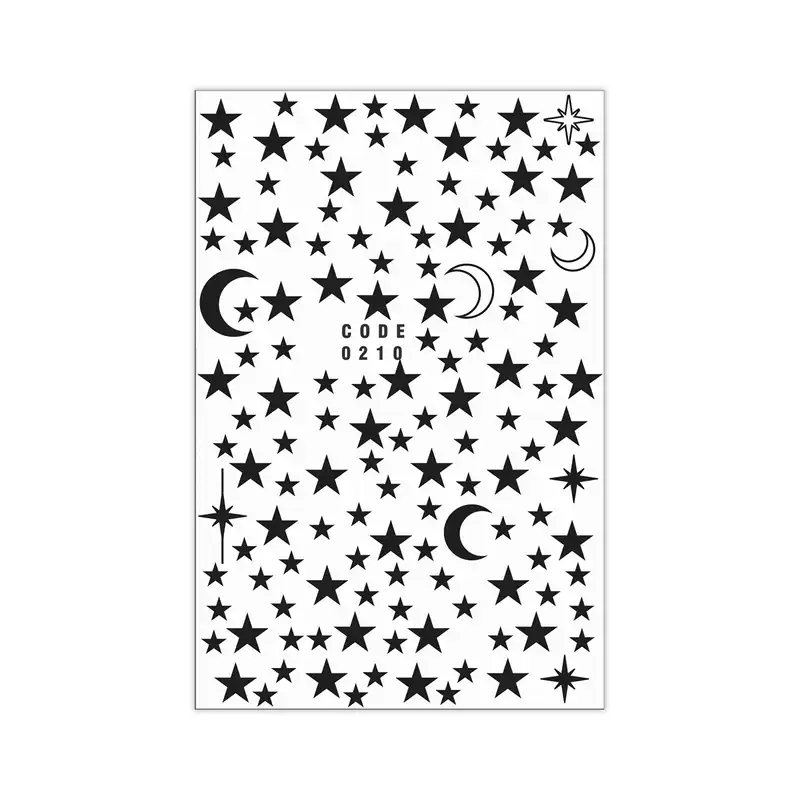 برچسب لنز ناخن مدل ستاره کد 210