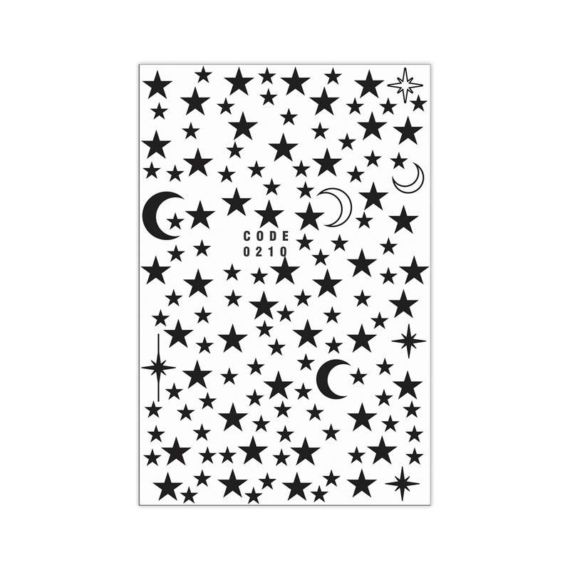 برچسب لنز ناخن مدل ستاره کد 210