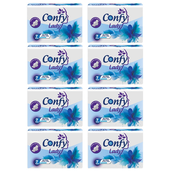 نوار بهداشتی کانفی لیدی مدل ULTRA EXTRA LONG 8 بسته 8 عددی