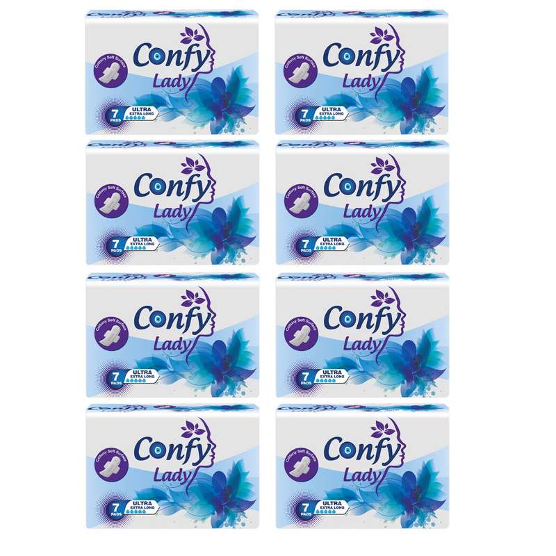 نوار بهداشتی کانفی لیدی مدل ULTRA EXTRA LONG 8 بسته 8 عددی