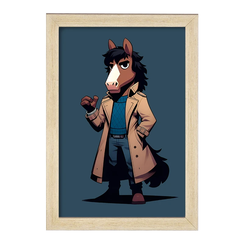 تابلو خندالو مدل اسب کارآگاه کد F8023