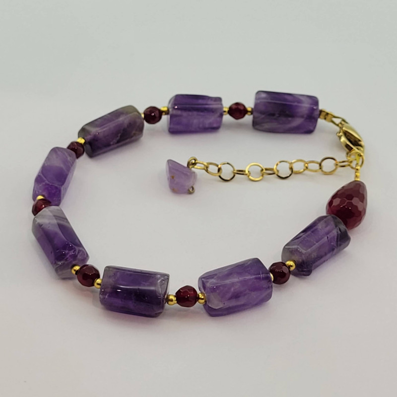 دستبند زنانه مدل آمیتیست کد 995