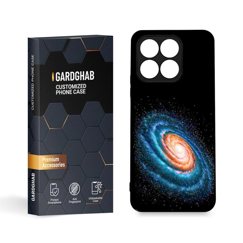 کاور گارد قاب مدل دورژله ای کهکشان مناسب برای گوشی موبایل آنر X8a 4G