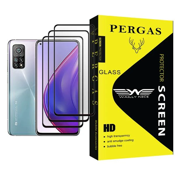 محافظ صفحه نمایش وایلی نایس مدل Pergas Glass MIX003 مناسب برای گوشی موبایل شیائومی Mi 10T Pro 5G بسته سه عددی