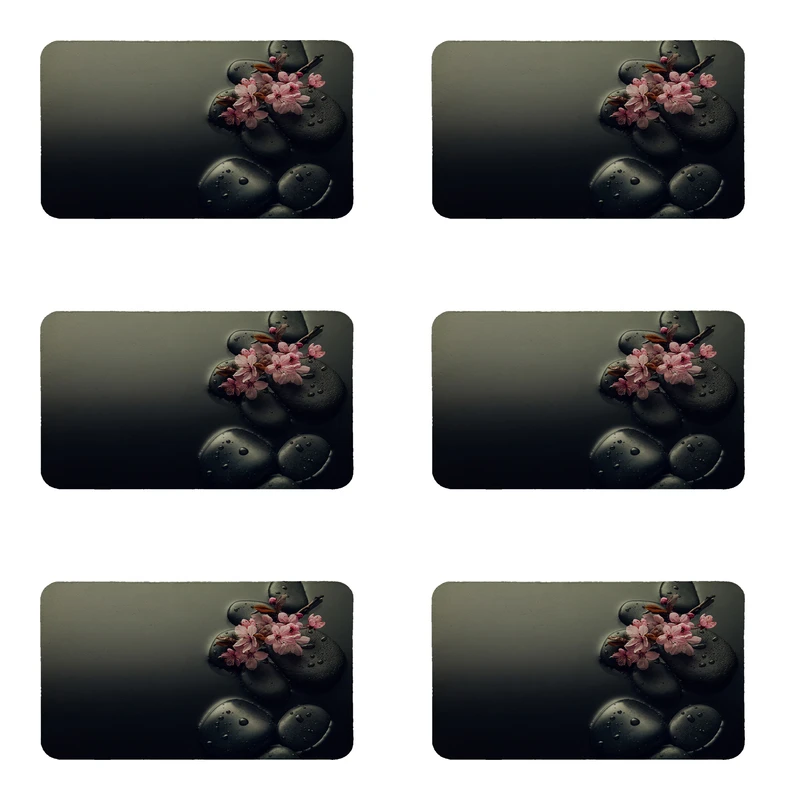 زیربشقابی طرح شکوفه کد 8445 مجموعه 6 عددی