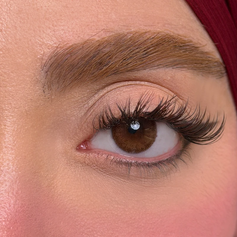 لنز چشم یونیک مدل NATURAL HAZEL رنگ قهوه ای طبیعی دوردار 