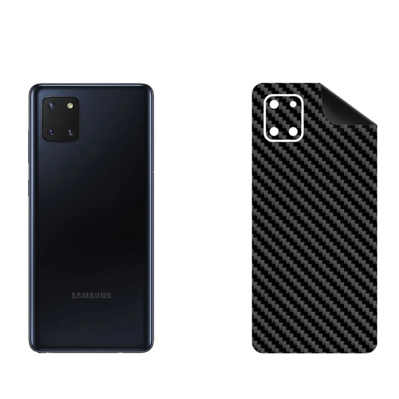 برچسب پوششی بستور مدل BT-Fiber طرح فیبر کربن مناسب برای گوشی موبایل سامسونگ Galaxy Note 10 Lite