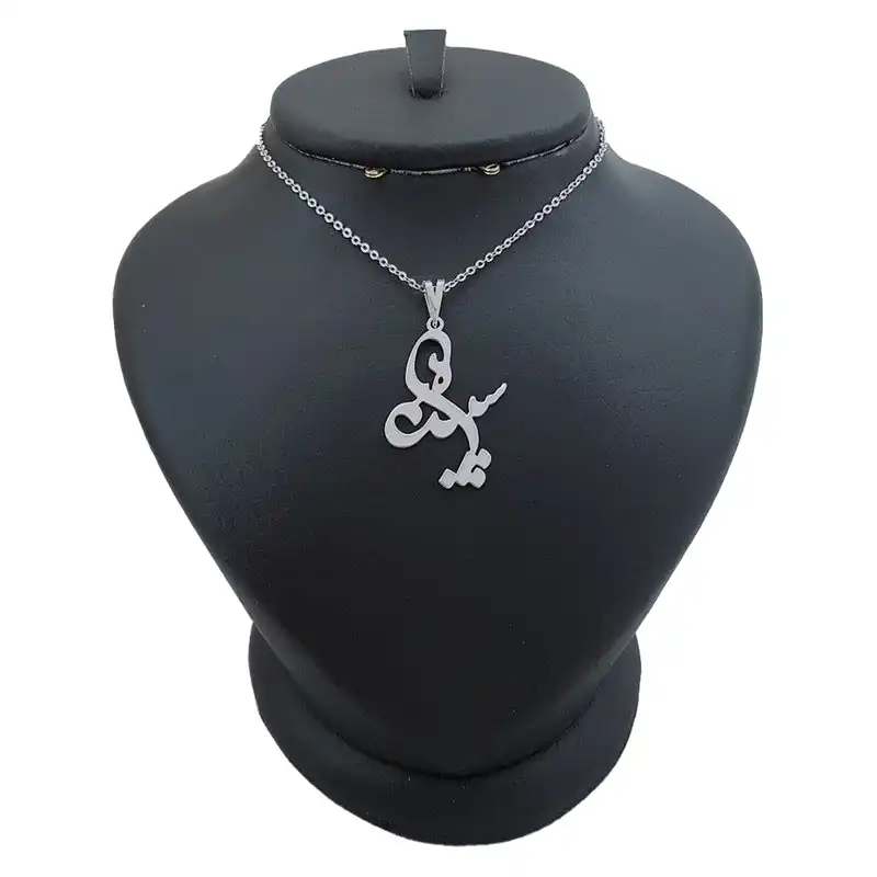 گردنبند نقره زنانه ترمه ۱ طرح سپیده کد mas 00622