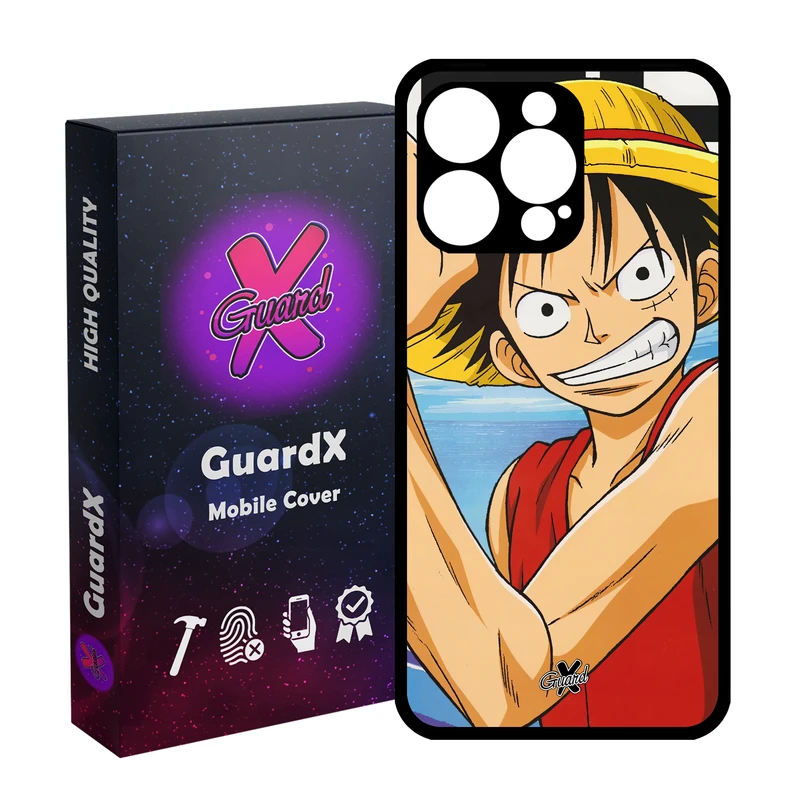 کاور گارد ایکس طرح Luffy Anime مدل Glass10593 مناسب برای گوشی موبایل اپل iPhone 15 Pro Max