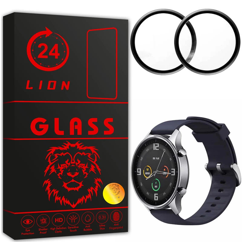 محافظ صفحه نمایش لاین مدل RT007 مناسب برای ساعت هوشمند شیائومی Mi Watch Color بسته دو عددی