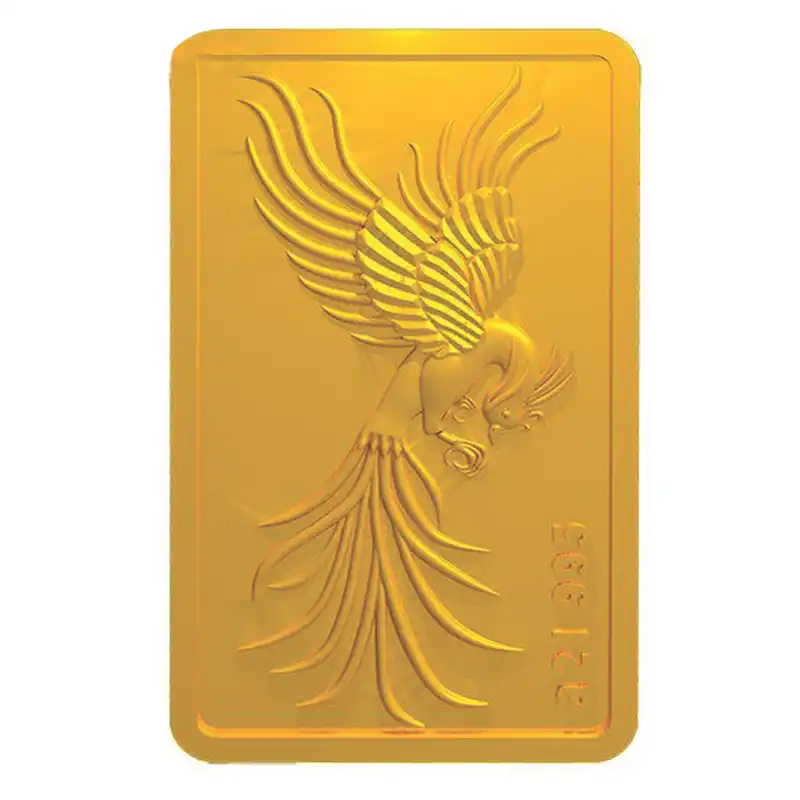 شمش طلا 24 عیار ایرانشمش مدل سیمرغ