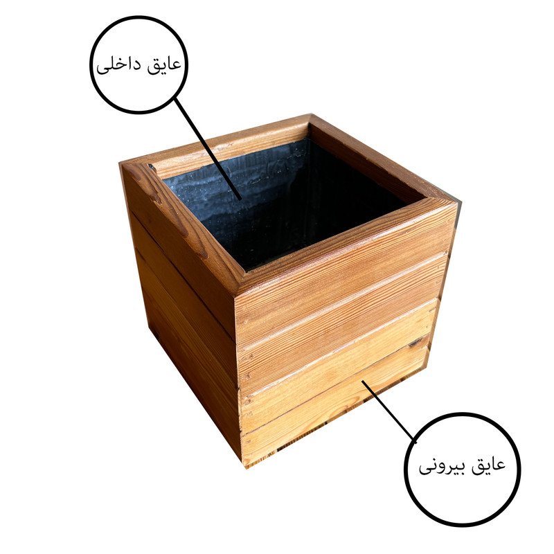 گلدان مدل چوبی کد 1717r4