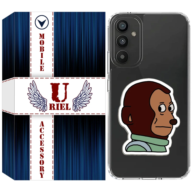 کاور یوریل مدل Clear کد 88 طرح میمون مناسب برای گوشی موبایل سامسونگ Galaxy M52 5G