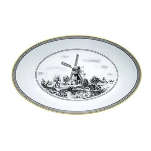 دیس چینی زرین ایران مدل ایتالیا 38 ویلیج درجه 3