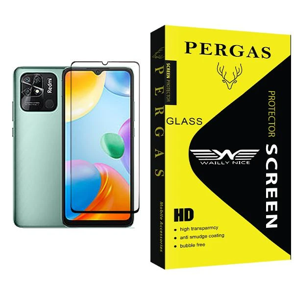 محافظ صفحه نمایش وایلی نایس مدل Pergas Glass MIX001 مناسب برای گوشی موبایل شیائومی Redmi 10C
