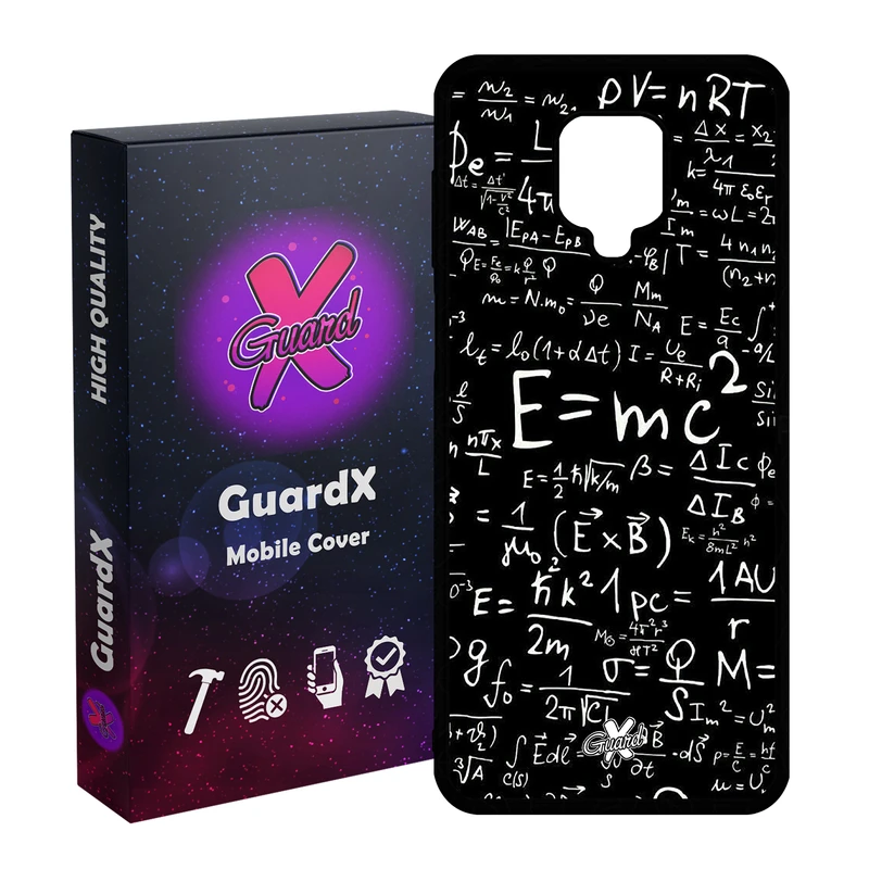کاور گارد ایکس طرح فیزیک مدل Glass10085 مناسب برای گوشی موبایل شیائومی Redmi Note 9S / Note 9 Pro / Note 9 Pro Max